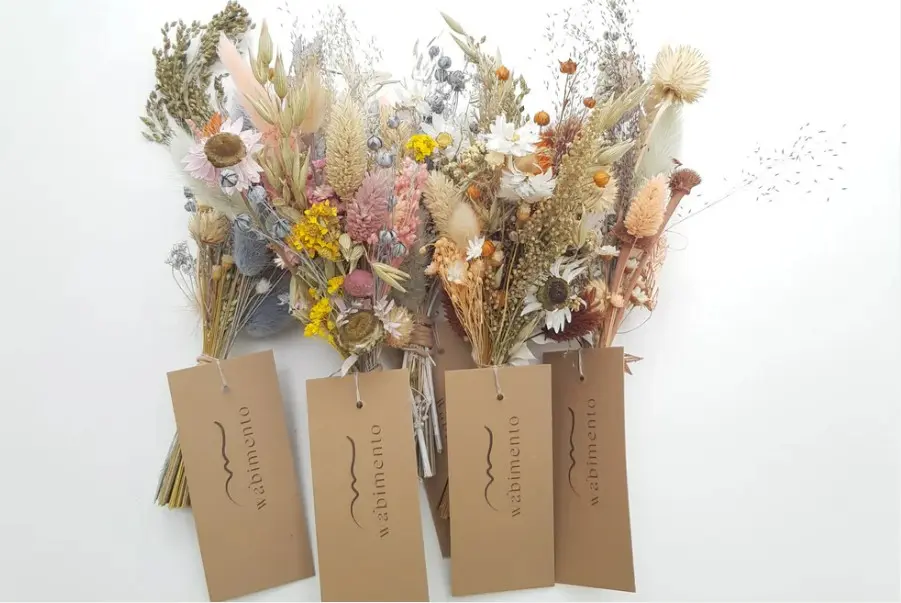 Wabimento: Mini boeketje droogbloemen
