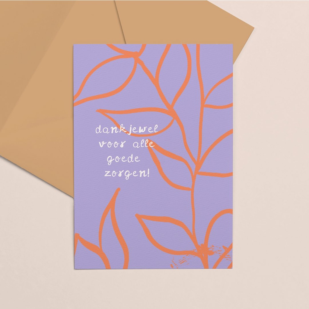 Kaartjes van Letters and lines (Dankjewel voor alle zorgen)